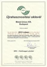 WRC Certification 2013